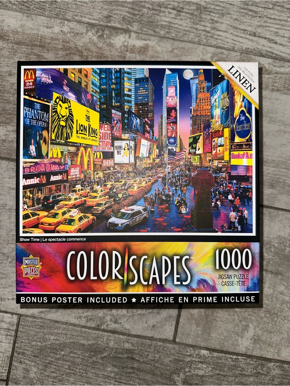 MasterPieces Colorscapes "Show Time" 1000 Pc Jigsaw Puzzle - COMPLETE w/ Poster!